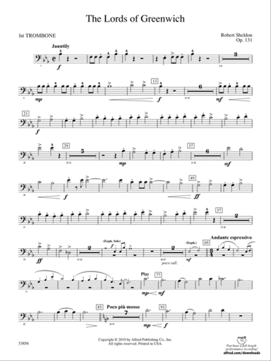 The Lords of Greenwich: 1st Trombone