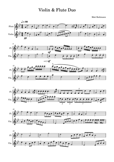 Violin & Flute Duo