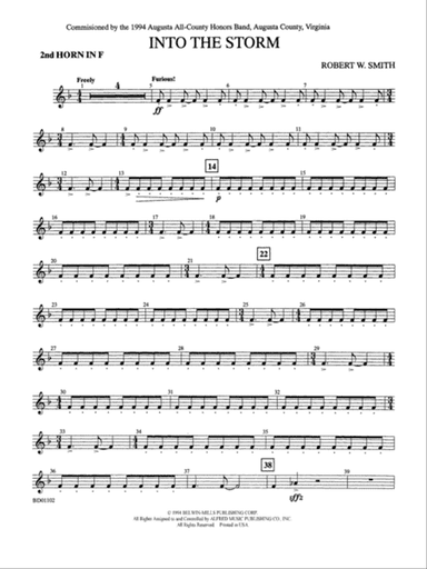 Into the Storm: 2nd F Horn