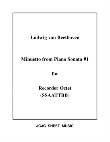 Beethoven Minuetto for Recorder Octet