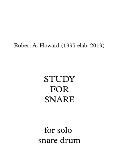 Study for Snare
