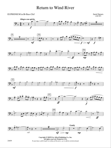 Return to Wind River: (wp) B-flat Baritone B.C.