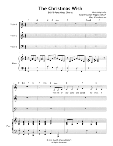 The Christmas Wish (SAB/3-Part Chorus)
