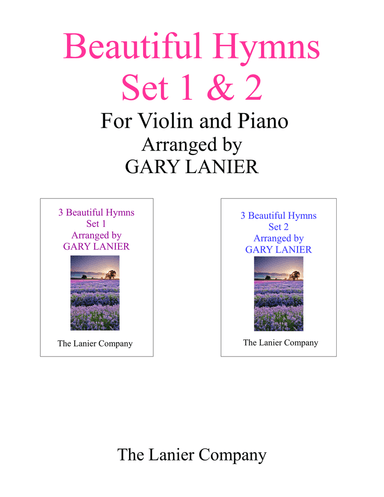 BEAUTIFUL HYMNS Set 1 & 2 (Duets - Violin and Piano with Parts)