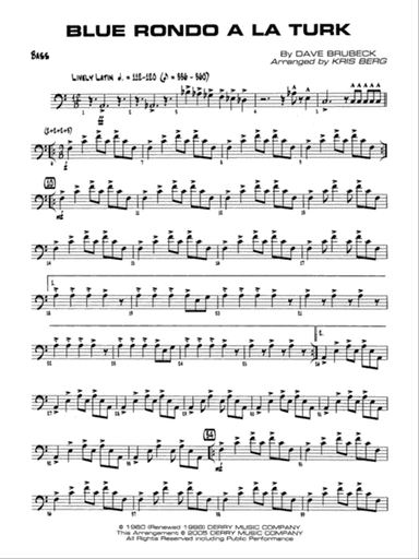 Blue Rondo a la Turk: String Bass