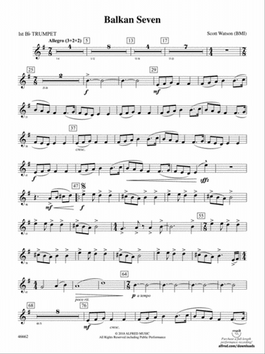 Balkan Seven: 1st B-flat Trumpet