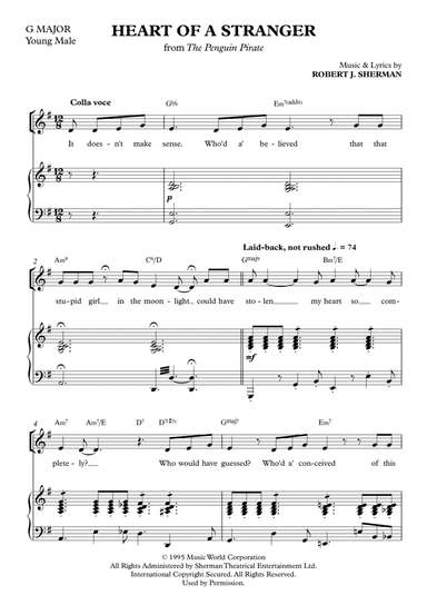Heart Of A Stranger - G Major