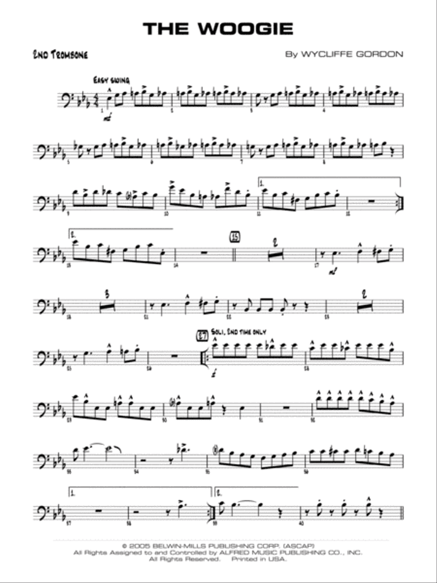 The Woogie: 2nd Trombone