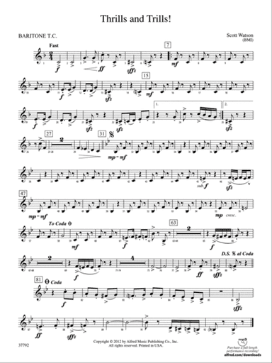 Thrills and Trills!: Baritone T.C.