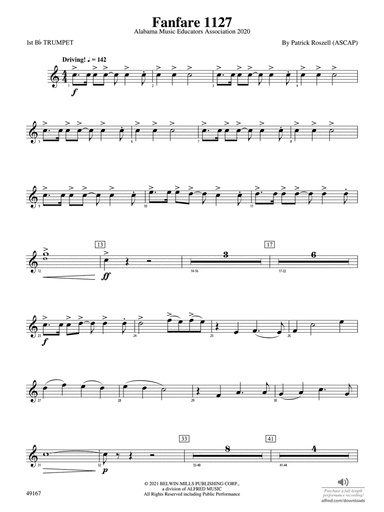 Fanfare 1127: 1st B-flat Trumpet
