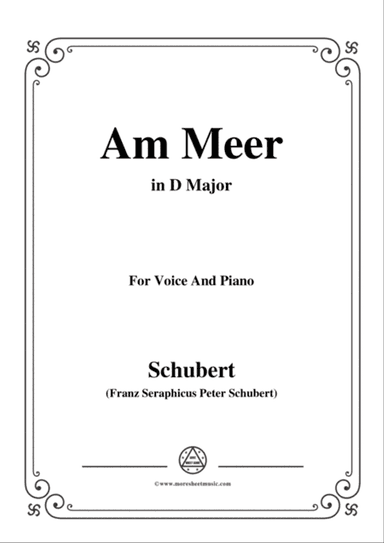 Schubert-Am meer in D Major,for voice and piano