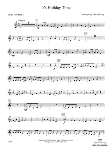 It's Holiday Time: 1st B-flat Trumpet