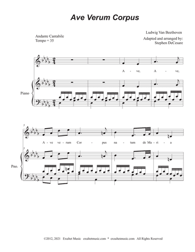 Ave Verum Corpus (Vocal solo)