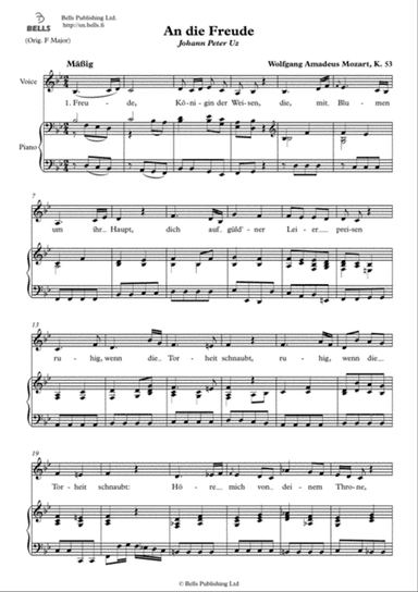 An die Freude, K. 53 (B-flat Major)