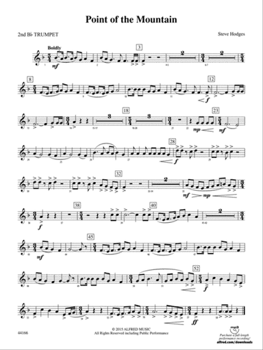 Point of the Mountain: 2nd B-flat Trumpet