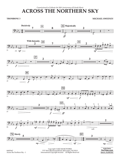 Across The Northern Sky - Trombone 3