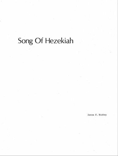 Song of Hezekiah - Isaiah 38:10-20