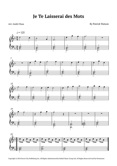 Je Te Laisserai Des Mots