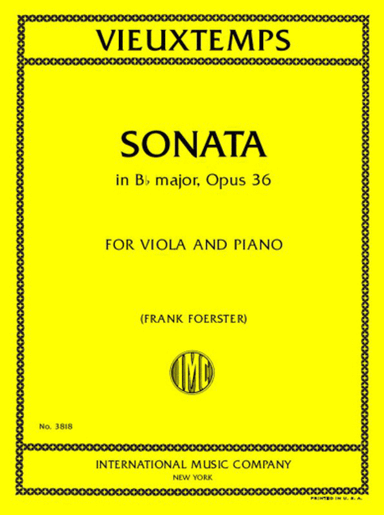 Sonata In B Flat Major, Opus 36