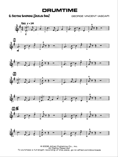 Drumtime: E-flat Baritone Saxophone