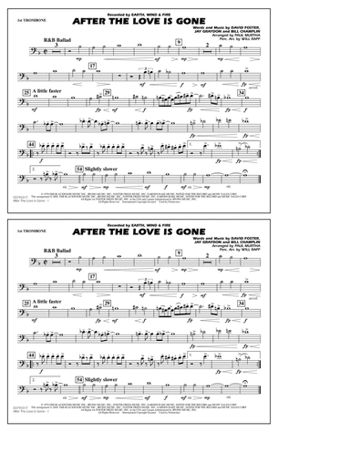 After the Love Has Gone (arr. Paul Murtha) - 1st Trombone