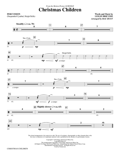 Christmas Children (from Scrooge) (arr. Mac Huff) - Percussion