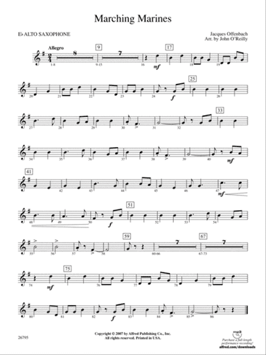 Marching Marines: E-flat Alto Saxophone
