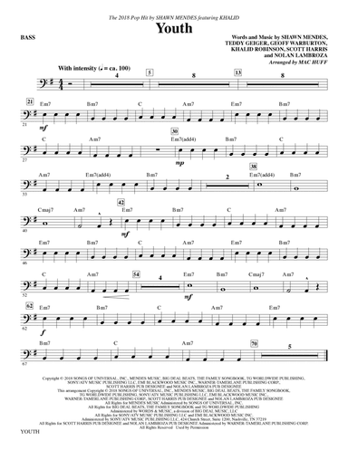 Youth (feat. Khalid) (arr. Mac Huff) - Bass
