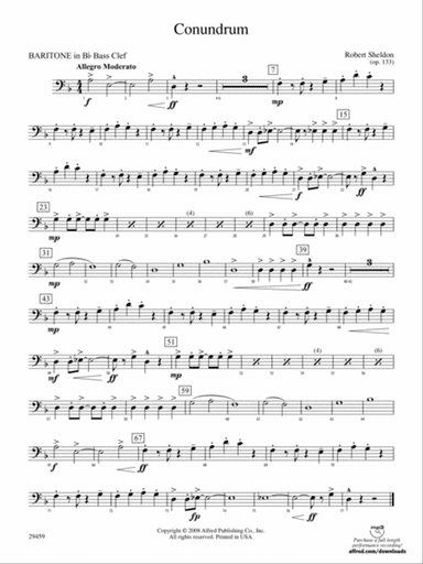 Conundrum: (wp) B-flat Baritone B.C.