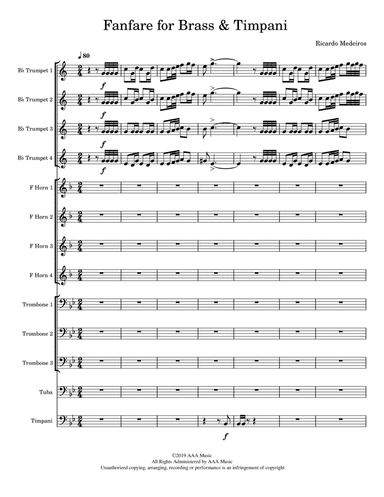 Fanfare for Brass & Timpani