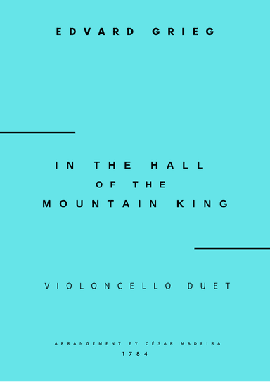 In The Hall Of The Mountain King - Cello Duet (Full Score and Parts)