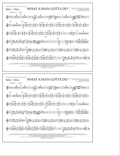 What a Man Gotta Do (arr. Tom Wallace) - Bells/Vibes