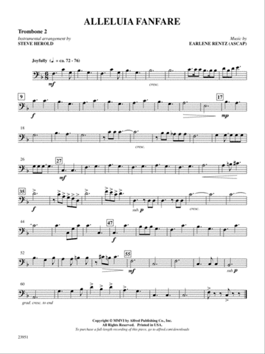 Alleluia Fanfare: 2nd Trombone