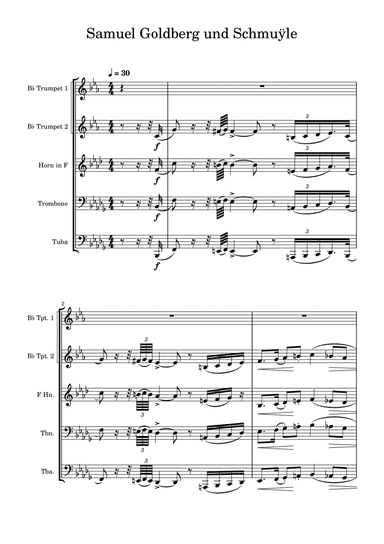 Samuel Goldberg und Schmuÿle - Pictures at an Exhibition