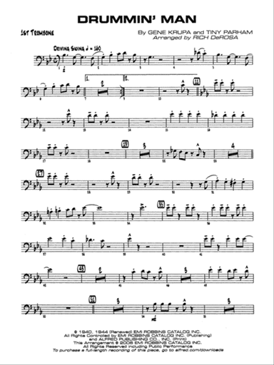 Drummin' Man: 1st Trombone