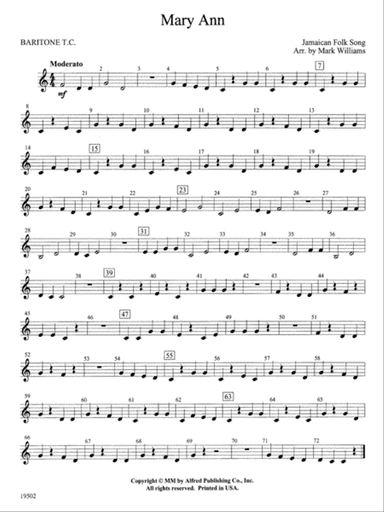 Mary Ann: Baritone T.C.