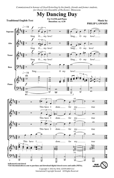 My Dancing Day (arr. Philip Lawson)
