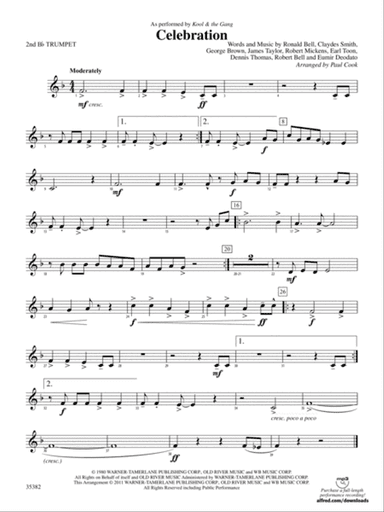 Celebration: 2nd B-flat Trumpet