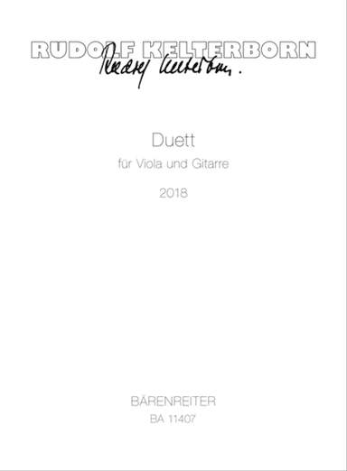 Duet for Viola and Guitar (2018)