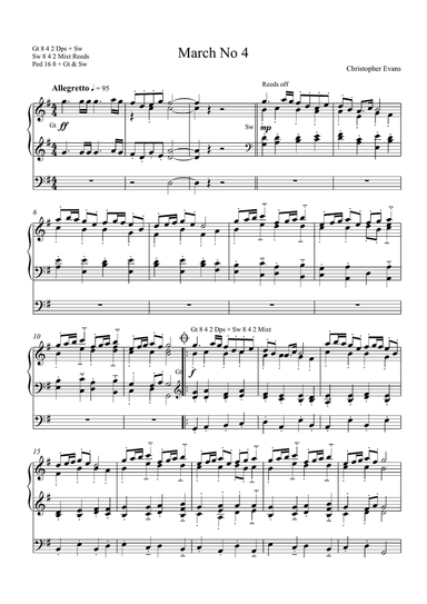 March No. 4 for Organ