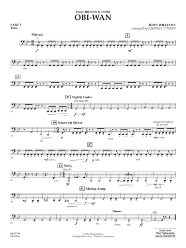 Obi-Wan (arr. Johnnie Vinson) - Pt.5 - Tuba