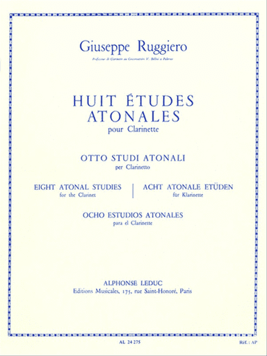 8 Etudes Atonales (clarinet Solo)