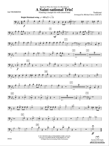 A Saint-sational Trio!: 2nd Trombone