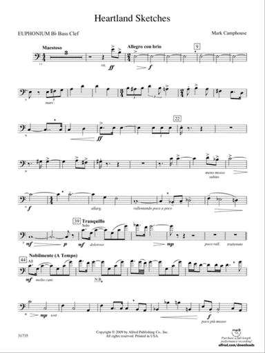 Heartland Sketches: (wp) B-flat Baritone B.C.