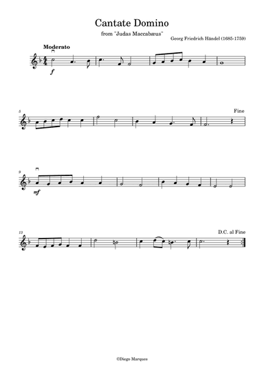 Cantate Domino in F