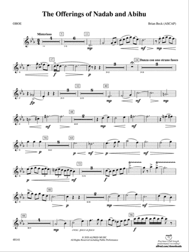 The Offerings of Nadab and Abihu: Oboe