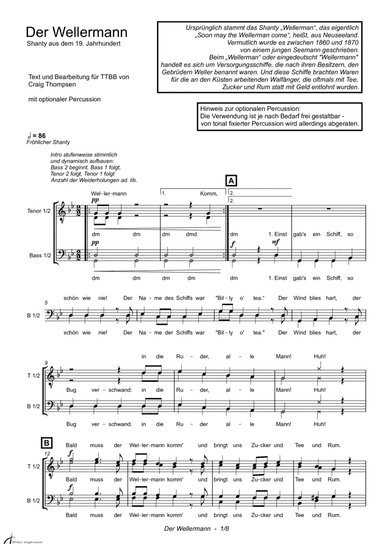 Der Wellerman - the wellerman in german