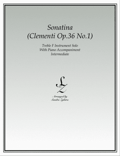 Sonatina-Clementi (Op. 36, No. 1) (treble F instrument solo)
