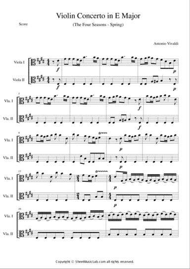 The Four Seasons - Spring 1st Movement Short Version