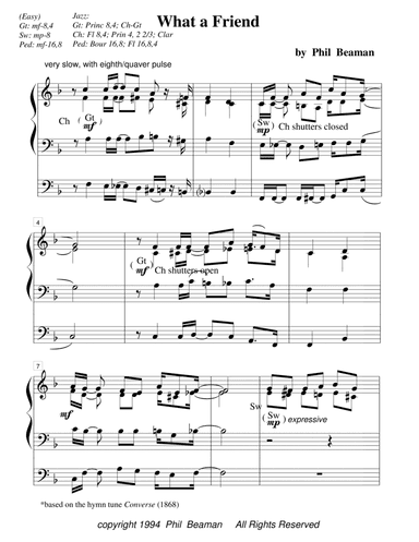 What a Friend - organ solo